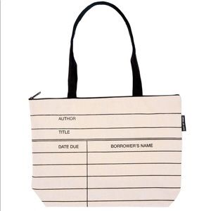 “Out of Print” Library Card Market Bag / Tote